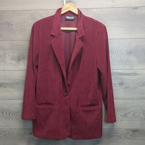 Briggs Soft Burgundy Casual Blazer Women's Size XL